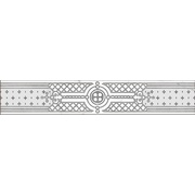 Бордюр Grasaro Marble classik Snow White GT-270/f02, глазурованный