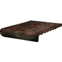 Gres de Aragon Vulcano Peldano Rojo