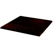Угловая ступень Grupa Paradyz Semir Brown Рифленая Наружная Структурная