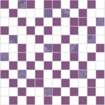 Halcon Ceramicas Anabella Organza Mosaico Diamante Contin Lila