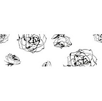 Halcon Ceramicas Blancos Roses Cenefa Blanco