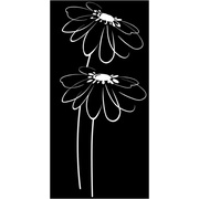 Декор Halcon Ceramicas Blancos Decor Flor Noir
