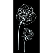 Декор Halcon Ceramicas Blancos Decor Roses Noir