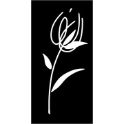 Декор Halcon Ceramicas Blancos Decor Tulipan Negro