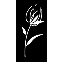 Halcon Ceramicas Blancos Decor Tulipan Negro