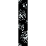 Бордюр Halcon Ceramicas Blancos Roses Listello Negro