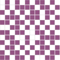 Halcon Ceramicas Diamante Mosaico Organza Blanco-Lila