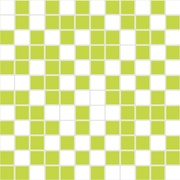 Мозаика Halcon Ceramicas Diamante Mosaico Organza Blanco-Pistacho