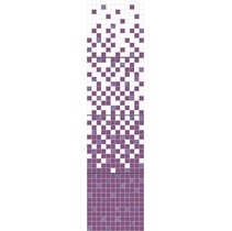 Halcon Ceramicas Diamante Organza Mosaico Blanco Set Diamante- Blanco-Lila