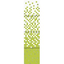 Halcon Ceramicas Diamante Organza Mosaico Blanco Set Diamante- Blanco-Pistacho