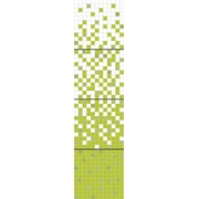 Мозаика Halcon Ceramicas Diamante Organza Mosaico Blanco Set Diamante- Blanco-Pistacho