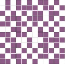 Halcon Ceramicas Papilio Organza Mosaico Blanco-Lila