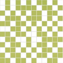Halcon Ceramicas Papilio Organza Mosaico Blanco-Pistacho