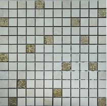 Halcon Ceramicas San Angelo Mosaico Nerea Crema-Beige Gold