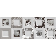Настенная плитка Ibero Black & White Décor Bella (1 из 3, 3 вида без выбора)