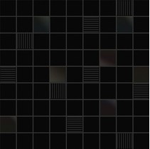 Ibero Black & White Mosaico Cubic Black