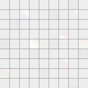 Декор Ibero Black & White Mosaico Cubic White
