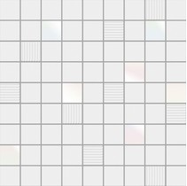 Ibero Black & White Mosaico Cubic White