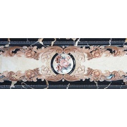 Бордюр Infinity Ceramic Tiles Castello Di Mare Central Cenefa Black