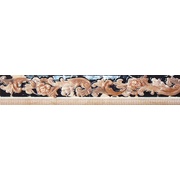 Бордюр Infinity Ceramic Tiles Castello Di Mare Moldura Black