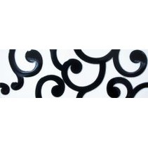 Infinity Ceramic Tiles Elegance Cenefa Chic Bianco-Nero