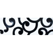 Бордюр Infinity Ceramic Tiles Elegance Cenefa Chic Bianco-Nero