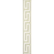 Бордюр Infinity Ceramic Tiles Lava / Luxor / Palas Cenefa Greca Blanco