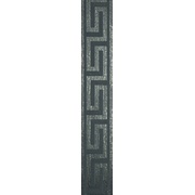 Бордюр Infinity Ceramic Tiles Lava / Luxor / Palas Cenefa Greca Negro