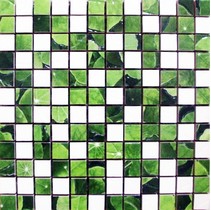 Infinity Ceramic Tiles Lotus Mosaico Blanco-Verde