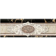 Бордюр Infinity Ceramic Tiles Portoro Marmol Cenefa