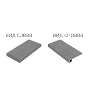 Угловая ступень Italon Materia Carbonio левая patt.