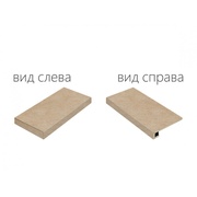 Угловая ступень Italon Materia Helio левая patt.