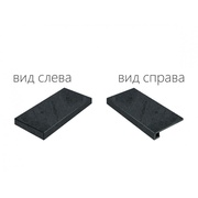 Угловая ступень Italon Materia Titanio левая patt.
