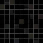 Мозаика ITT Ceramic Soft Pasta Blanca Mosaico Black