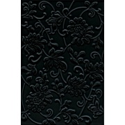 Настенная плитка Kerama Marazzi Аджанта 8217 Цветы Черный матовая