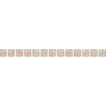Kerama Marazzi Бордюры "Карандаш" POF002 Бисер Белый Золото