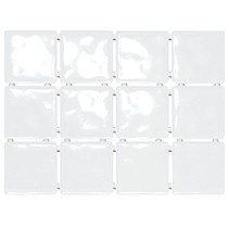 Kerama Marazzi Бриз 1236 белый, полотно 30х40 из 12 частей 9,9х9,9 Глянцевая
