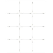 Настенная плитка Kerama Marazzi Конфетти 1146T Белый блестящий, полотно 30х40 из 12 частей