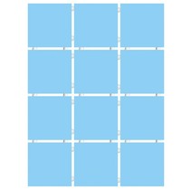Kerama Marazzi Конфетти 1147T голубой блестящий, полотно 30х40 из 12 частей 9,9х9,9 Глянцевая