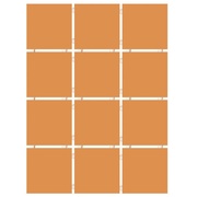 Настенная плитка Kerama Marazzi Конфетти 1148T Коричневый блестящий, полотно 30х40 из 12 частей 9,9х9,9 Глянцевая