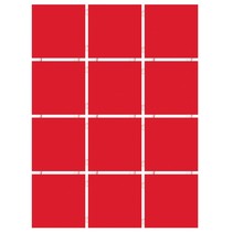 Kerama Marazzi Конфетти 1150 алый блестящий, полотно 30х40 из 12 частей 9,9х9,9 Глянцевая