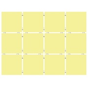 Настенная плитка Kerama Marazzi Конфетти 1217 Конфетти желтый, полотно 30х40 из 12 частей 9,9х9,9 Матовая