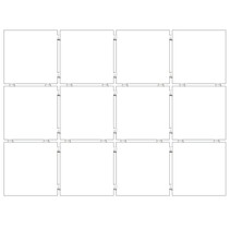 Kerama Marazzi Конфетти 1230T Белый, Полотно 30х40 из 12 частей 9,9х9,9 Матовая