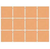Kerama Marazzi Конфетти 1231 Конфетти оранжевый, полотно 30х40 из 12 частей 9,9х9,9 Матовая