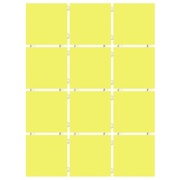Настенная плитка Kerama Marazzi Конфетти 1233T желтый блестящий, полотно 30х40 из 12 частей 9,9х9,9 Глянцевая