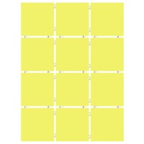 Kerama Marazzi Конфетти 1233T желтый блестящий, полотно 30х40 из 12 частей 9,9х9,9 Глянцевая