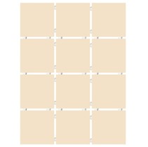 Kerama Marazzi Конфетти 1235T Бежевый светлый блестящий, полотно 30х40 из 12 частей 9,9х9,9 Глянцевая
