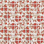 Декор Kerama Marazzi Мотив DT20 Мотив красный Глянцевая