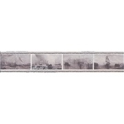 Бордюр Kerama Marazzi Ньюпорт Корабли фиолетовый STG\C209\15010