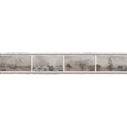 Бордюр Kerama Marazzi Ньюпорт Корабли коричневый STG\A209\15010